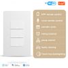 Smart Light Switch, Double Smart WiFi Light Switches, Single Pole Smart Switch, Smart Switch 3 Gang Compatible with Alexa Google Assistant