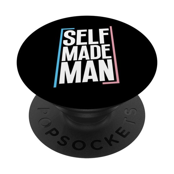 Trans Man Pride Transgender LGBT Trans Flag PopSockets Adhesive PopGrip