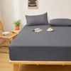 BedLooms Fitted Sheets King Size (2 Pack) – Grey (150x200cm) up to 25cm Deep Bed Sheets