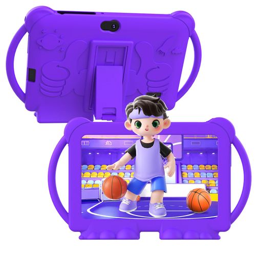 Kids Tablet 7 inch for Boys Girls Android Tablets for Kids, 4GB RAM 32GB ROM Toddler Tablet, WIFI Bluetooth, Safety Eye IPS Screen, Parental Control, Dual Camera Shockproof Case for Educational Games