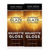 John Frieda Brilliant Brunette Luminous Hair Glaze, Color Enhancing Glaze, Designed to Fill Damaged Areas for Smooth, Glossy Brown Color, 6.5 oz (Pack of 2)