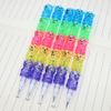 Acfun 15PCS Stackable Bear Pencils, Plastic Non-Sharpening Stacking Pencil，5 in 1 Point Pencils for Birthday
