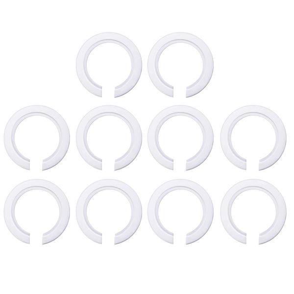 10 Pack E27 to E14/B22 Plastic Lamp Shade Ring Converter, Screw Lamp Shades Reducer Washer E27 Lamp Ring, 42mm to 29mm Light Shade Adapter with Duplex Ring Fitting, White