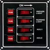 SeaSense Switch Panel 4 Gang,Black