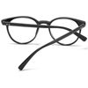 aisswzber Small Round Plastic Blue Light Blocking Glasses 2615B-Black