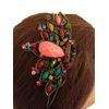 Multi coloured crown design aliceband, headband with pretty stone