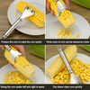 Corn Peeler Stainless Steel Corn Cob Stripper Tool Corn Thresher Removes Corn Kernels From Corn Cobs in Seconds Kitchen Gadgets