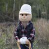 5'11" Rustic Flannel Shirt Scarecrow Fall Yard Stake Outdoor Halloween Decor