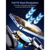 Phone Game Grip, Semiconductor Radiator, Adjustable Mobile Controller Handle Holder with Colorful Light Effect, Fan Cooling, for, IOS