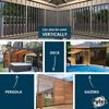 Pylex Deck Sunblind System 11060, Louvers Bracket Shutter Hardware Kit, Up to...