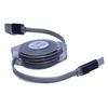 BoxWave Cable Compatible with BEYYON PG02 Rechargeable Hand Warmers - miniSync - USB-A to USB Type-C, Retractable Cable 5 Pre-Set Lengths Avoid Tangles