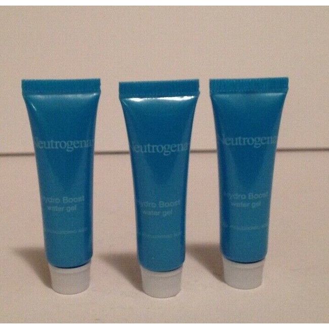 LOT OF 3 -- Neutrogena Hydro Boost Water Gel HYALURONIC ACID 0.25 OZ TRAVEL SIZE