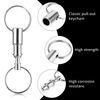 Mabor Quick Release Keyring, 4 PCS Detachable Pull Apart Keychains Key Rings, Double Spring Split Snap Seperate Chain Lock Holder Convenient Keychain Accessory Gift