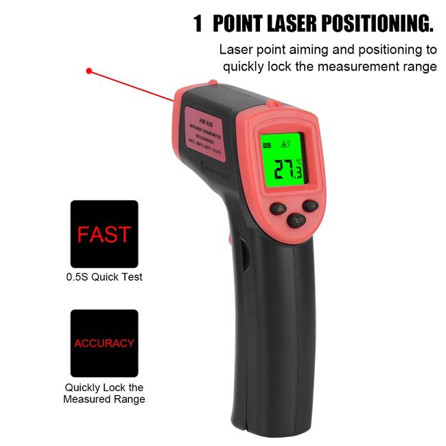 Digital Infrared Thermometer Temperature Gun LCD Laser IR Cooking  -50°C-550°C