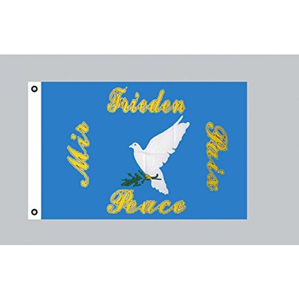 Everflag Flagge 90 x 150 : Friedensflagge mit Taube