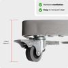 Spares2go Adjustable Trolley Stand Wheeled Workshop Machine Lathe Bench Saw (62cm)