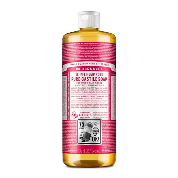 Dr Bronner Soap Liq Rose