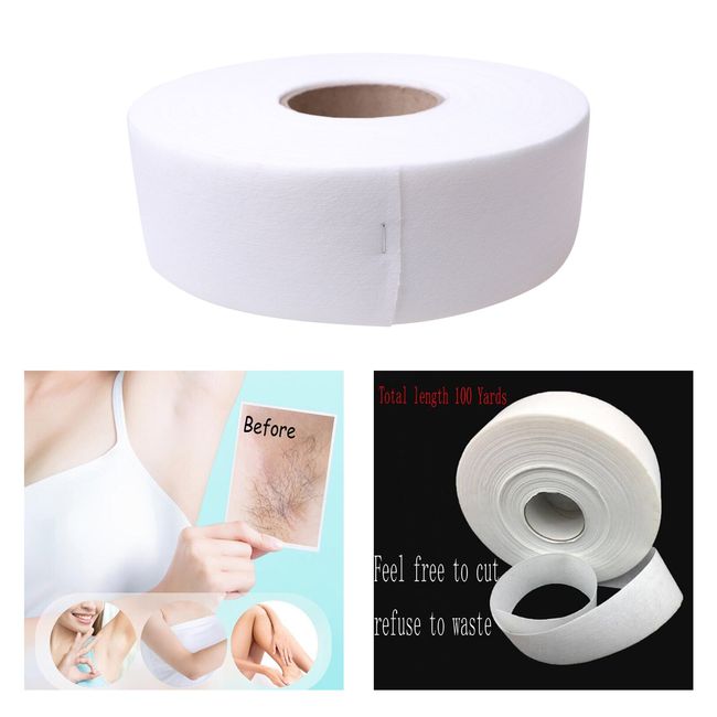 Wax Paper Roll 2.75 X 100 Yards, Non-Woven Wax Strips for Soft Wax, Waxing  Strips for Body and Facial Hair Removal, Salon Quality, Tear-Resistant