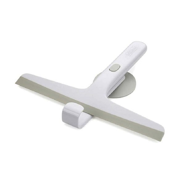 Joseph Joseph EasyStore Slimline Shower Squeegee with Storage Hook, Shower accessories, White/Grey, 4