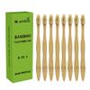 N-amboo Bamboo Toothbrush Boar Bristles 100% Biodegradable and Natural 8 Pieces of One Pack