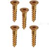 #4 x 1/2" Brass Wood Screws Square Drive, Flat Head Countersunk Qty 100
