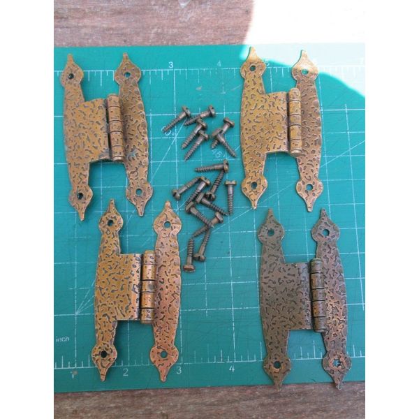 Amerock? Hammered Colonial Copper 4 Offset Cabinet Hinges & Screws