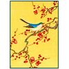 Ohara Shoson's Blue Bird in Plum Blossoms Counted Cross Stitch Pattern