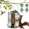 Wild Bird Feeder Squirrel-Proof Chew-Proof Metal Hanging Seed Feeder Portable