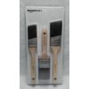 Amazon Basics Master Pro Paint Brush Set Wood Handle - 3 Sized Brushes