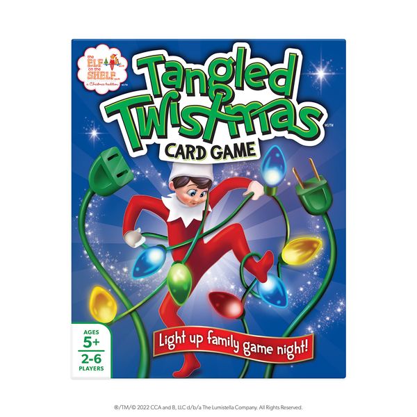 Elf on the Shelf Tangled Twistmas Card Game - Fast Paced Family Fun for Christmas : includes 52 Cards and Instruction Sheet for Age 5+ 2-6 Players