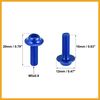 Partuto 20pcs M5 Motorcycle Windscreen Screw Fairing Windscreen Bolt Blue Replacement