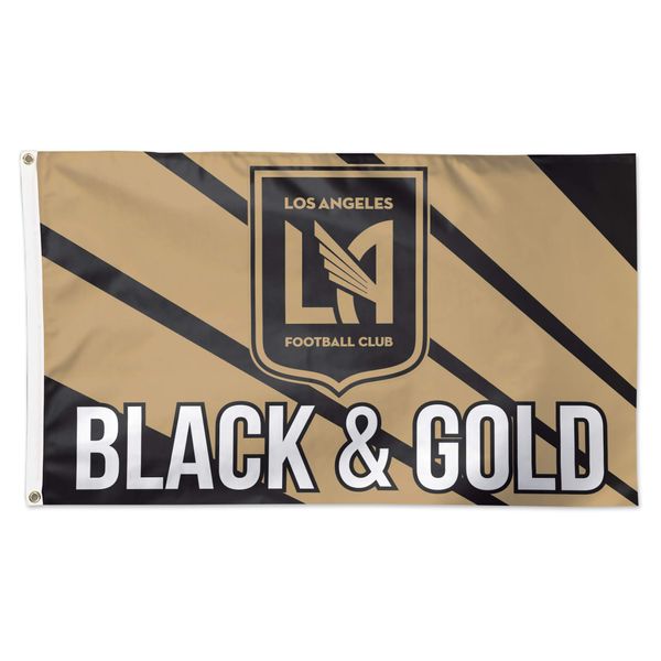 Premiership LAFC Flag | The Black and Gold | Licensed Flag 5ft x 3ft