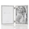 4x6 Silver Metal Sparkle Double Frame - Clear Brilliance