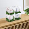 Baseball Case Sign Ball Case for Baseball Acrylic Display Case Protective Display Dustproof Square Collection Case Transparent Case (Mirror)