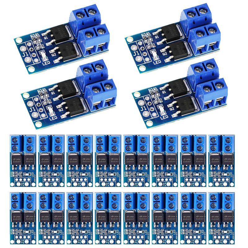 20 Pcs DC 5V-36V 400W FET Trigger Switch Drive Module Board Dual Mosfet ...