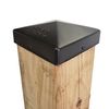 Nuvo Iron PCP15BLK Eazy Pyramid Post Cap, 4.5" X 4.5", Black