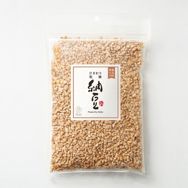 Dried Natto 7.1 oz (200 g) (1 bag), 100% Japanese Soybeans, Freeze-Dried Natto, Hikari Type, Dry Natto, Additive-Free