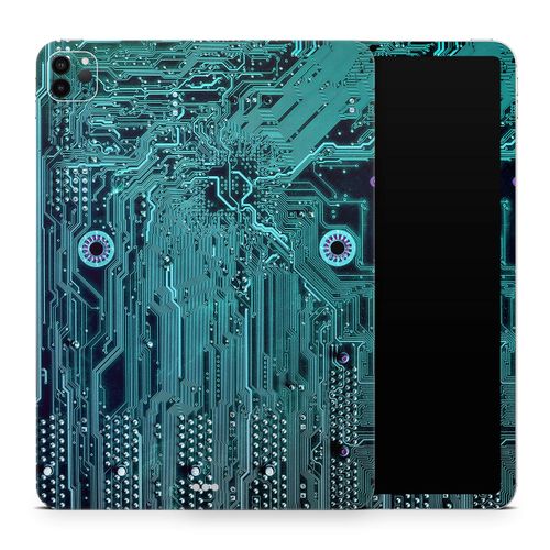 DesignSkinz - Compatible with iPad Air 2nd Gen - Skin Decal Protective Scratch Resistant Vinyl Wrap - Electric Circuit Board V5
