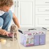 Cand 6 Pack Large Clear Plastic Storage Bins with Latching Lids, 20 Quart, Black