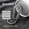 Titanium Carabiner Clip Carabiner for Keys,Multifunctional Keychain with Keyring