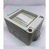 White Plastic Waterproof Outdoor Single Switch 1 Gang IP55