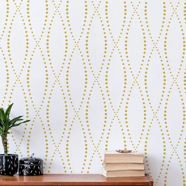 Lattice Pattern Wall Stencil - Circles Pattern DIY/Home Decor Ellipsis Template by CraftStar