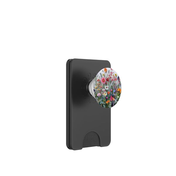Flower Bouquet Floral Pattern PopSockets PopWallet for MagSafe
