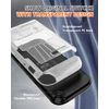 NINKI Dockable Grip Case for Switch 2 2025 with Ergonomic Grips, Soft TPU&PC Hard Shell Shockproof&Scratch-Resistant Protective Cover with Clear Back for Switch 2 Console&Controller, White