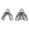 Metal Dental Impression Trays Set Solid Upper & Lower Regular Stainless Steel (6 PCS. Small, Medium, Large Solid)