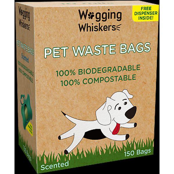 Scented Pet Waste Bag Biodegradable Leak Proof Scented Poop Bag for Dog (2pack)