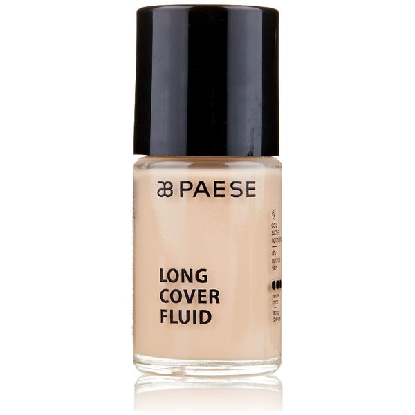 Paese Cosmetics 01 Light Beige Long Cover Fluid Foundation, 30 ml