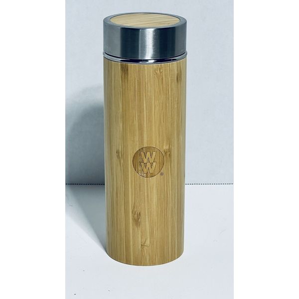 🔥 Weight Watchers Stainless Water Bottle Tumbler Wood Grain WW 12 Oz Insulated