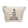 Flox Creative Makeup Bag Keep Calm get your Nails Done Natural