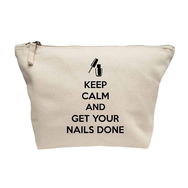 Flox Creative Makeup Bag Keep Calm get your Nails Done Natural
